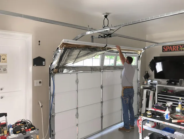 Garage door section replacement by Bristol Garage Door Repair in Bristol