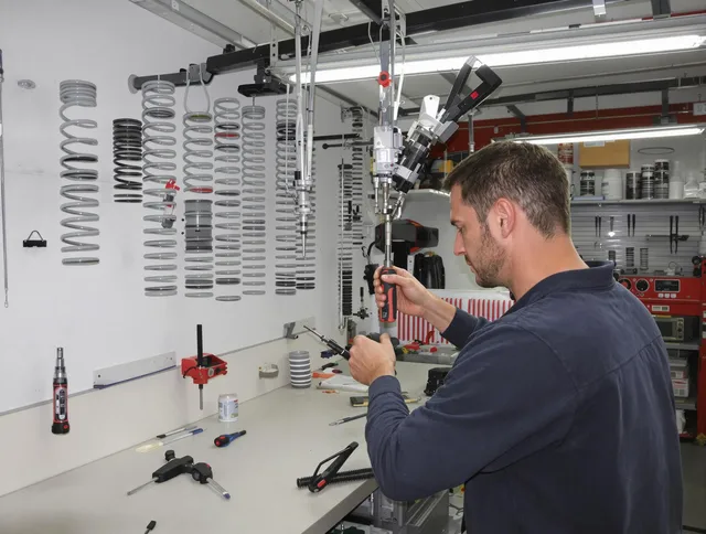 Bristol Garage Door Repair safety certified technician performing precision spring replacement in Bristol
