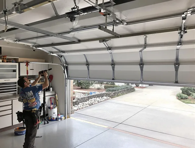 Garage door track repair service by Bristol Garage Door Repair in Bristol